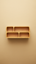Bamboo Countertop Organizer With Dividers