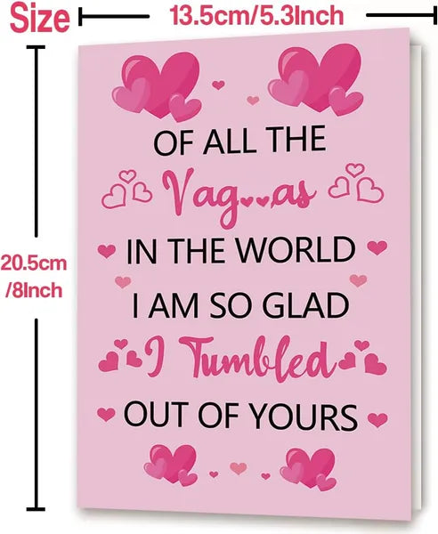 Funny Mother's Day Card for Mom, Humor Mothers Day Gift Ideas from Daughter Son,Unique Mom Gifts With Pink Envelope for Her
